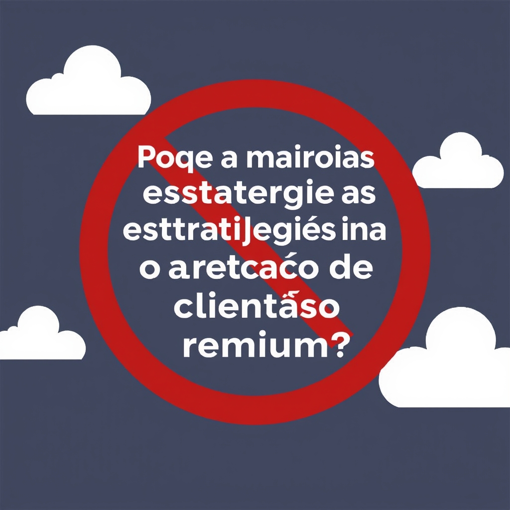 Por que a maioria das estrat&eacute;gias falha na atra&ccedil;&atilde;o de clientes premium