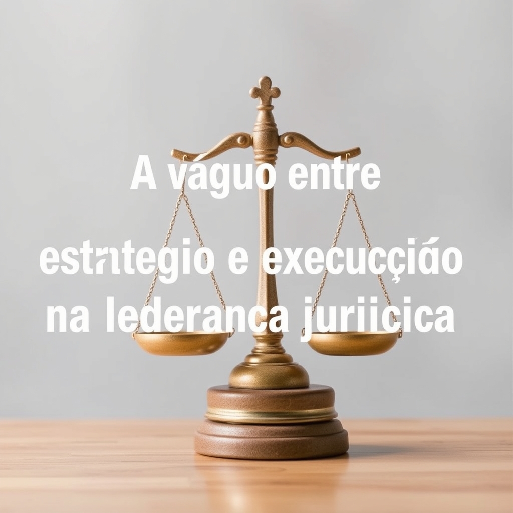 O v&aacute;cuo entre estrat&eacute;gia e execu&ccedil;&atilde;o na lideran&ccedil;a jur&iacute;dica